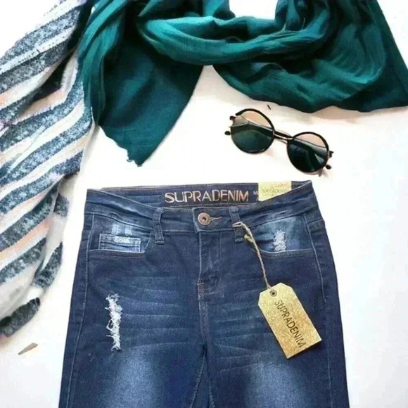 SupraDenim Size 1 NEW With Tags Stretch Mid-Rise Skinny Jeans. 27.5” waist denim - Picture 4 of 12